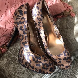 Cheetah Print Pumps.  Barely worn.